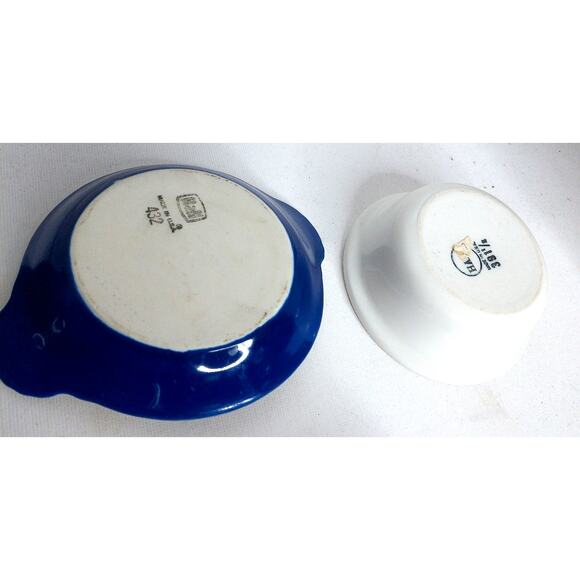 Vintage Hall Baking Dish Custard Cup Au Gratin Assorted SET OF 5 - Picture 5 of 7